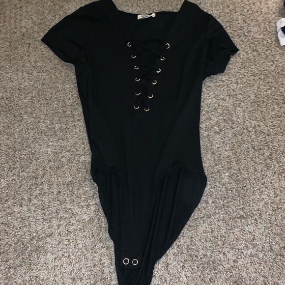 Heart & Hips Tops - black bodysuit